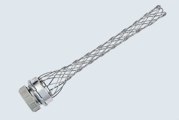 Cable protection and management - Wire mesh strain reliefs, hanger grips  and pulling grips