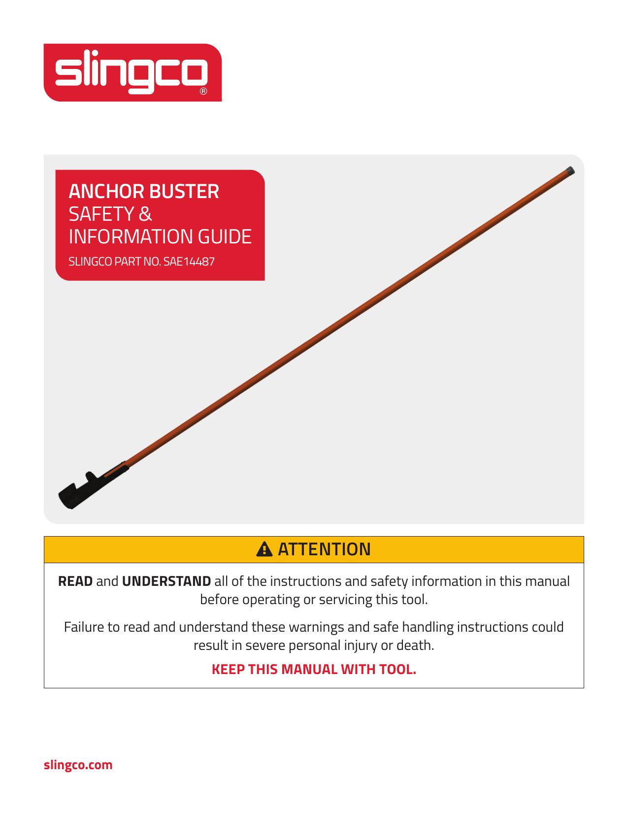 Anchor Buster Safety and Information Guide